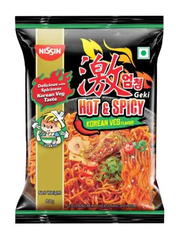 Nissin Geki-Hot & Spicy Korean Veg Flavour