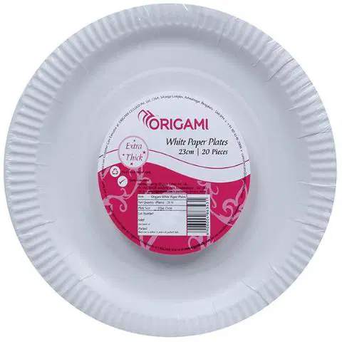 Origami Plain Paper Party Plates