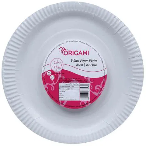 Origami Plain Paper Party Plates