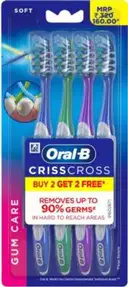 Oral B CrissCross Gum Care Neem Toothbrush – image 1