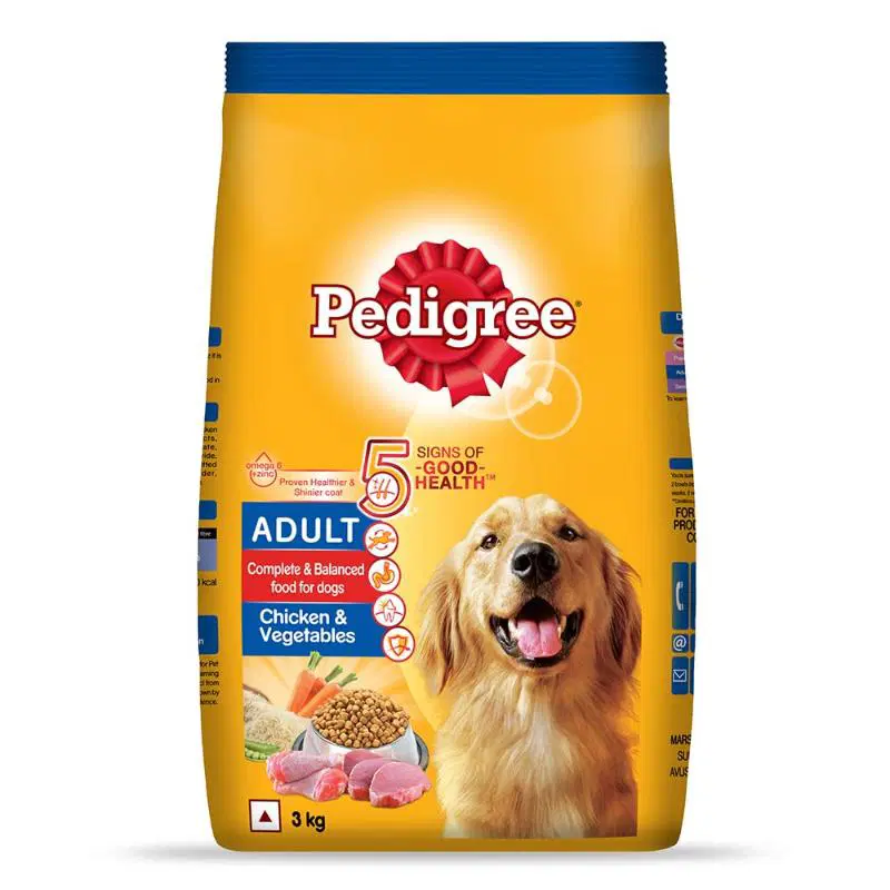 Pedigree Dry Dog Food Chicken And Veg For Adult