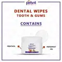 Petvit Dental Wipes For Tartar And Plaque Remover For Teeth Cleaning – image 3