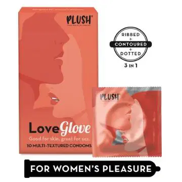 Plush Male Condom-Love Glove-Multi Textured|Designed for Women Pleasure