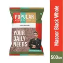 Popular Essentials Black Masoor Whole (Un-Polished) – image 1