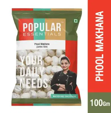 Popular Essentials Phool Makhana (Jumbo Size)
