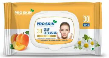 Pro Skin Wet Wipes - Deep Cleansing, 30pcs