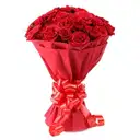 Romantic Roses with Fern – image 1