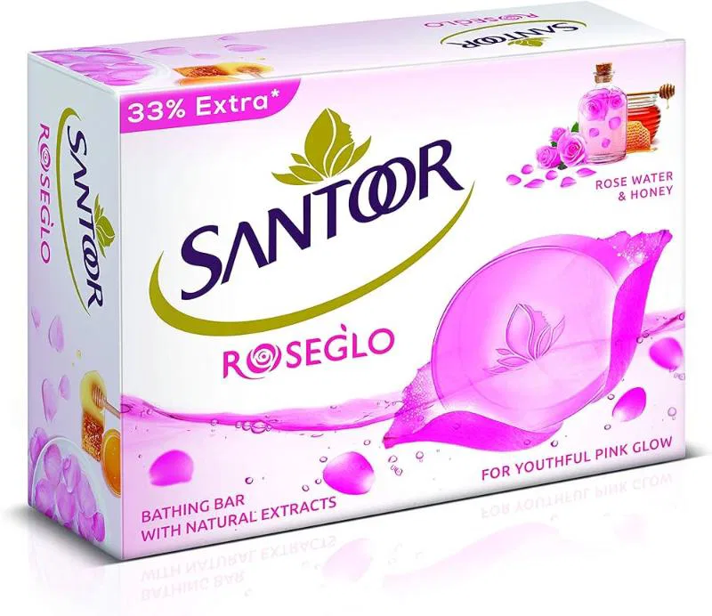 Santoor Rose Glow Soap