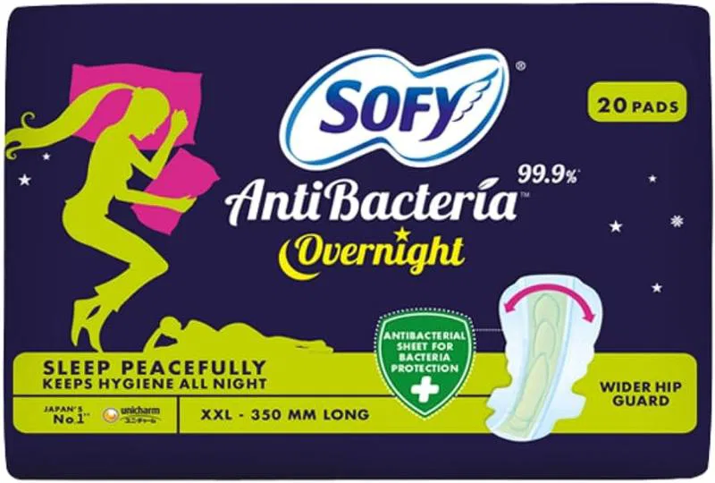 Sofy Anti Bacterial Overnight Pads XXL