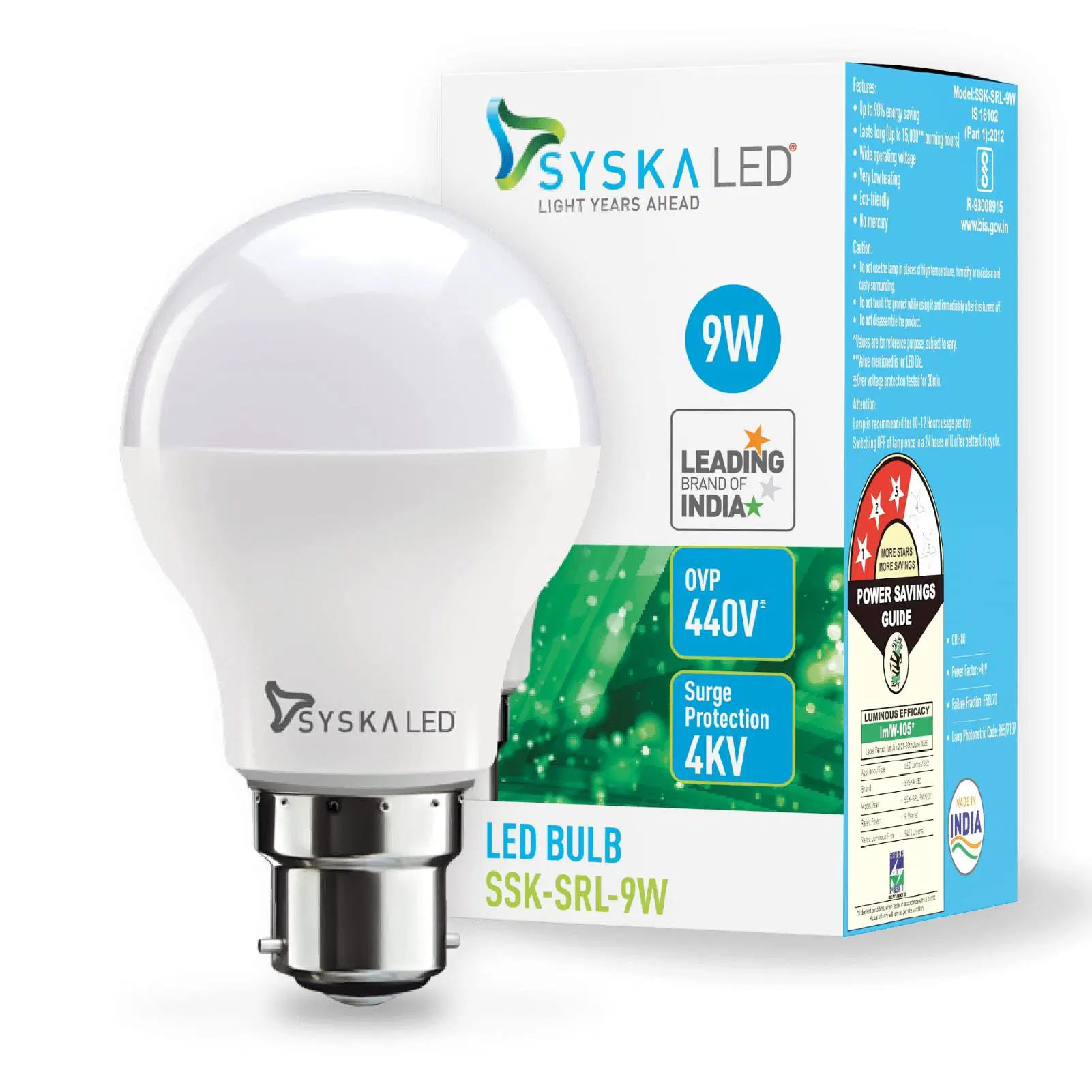 Syska Led Bulb 9 Watt