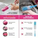 Scotch-Brite Plastic Bottle Cleaner Brush (Pink and White) – image 2