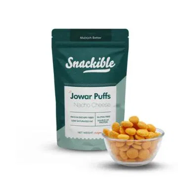 Snackible Nacho Cheese Jowar Puffs
