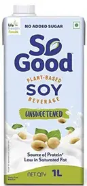 So Good Soy Natural Unsweetened Plant Based Milk – image 1