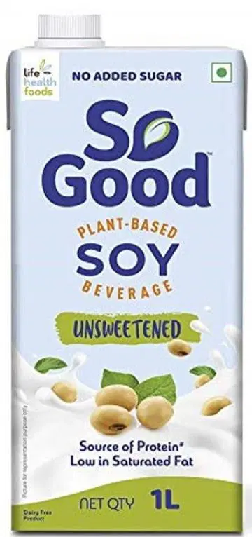 So Good Soy Natural Unsweetened Plant Based Milk