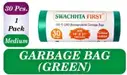 Swachhta First Garbage Bags - Oxo Bio Degradable Medium ,Green (19 x 21 Inches) – image 2