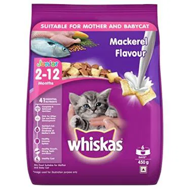 Whiskas Junior 2-12 Months Mackerel Flavour