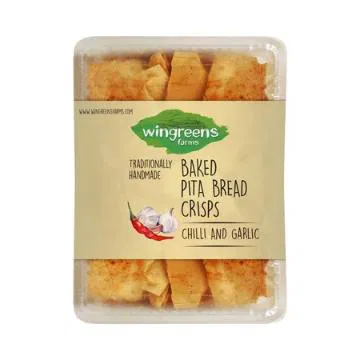 Wingreens Farms Baked Pita Chilly Garlic Bread