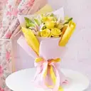 Yellow Rose & Lily Bouquet – image 1