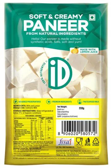 iD Soft & Creamy Paneer