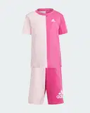 Adidas LK Colourblock T-Shirt & Shorts Set – image 1