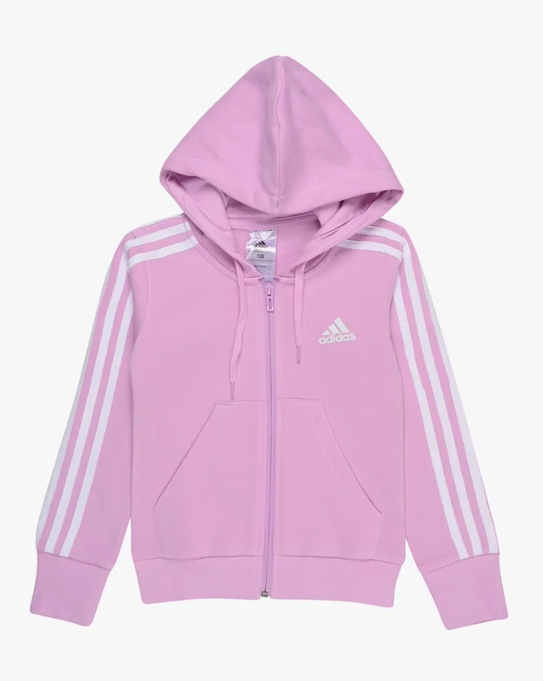 Adidas Logo Print Zip-Front Regular Fit Hoodie