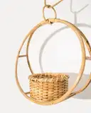 Ajaara Woven Wicker Hanging Planter – image 3