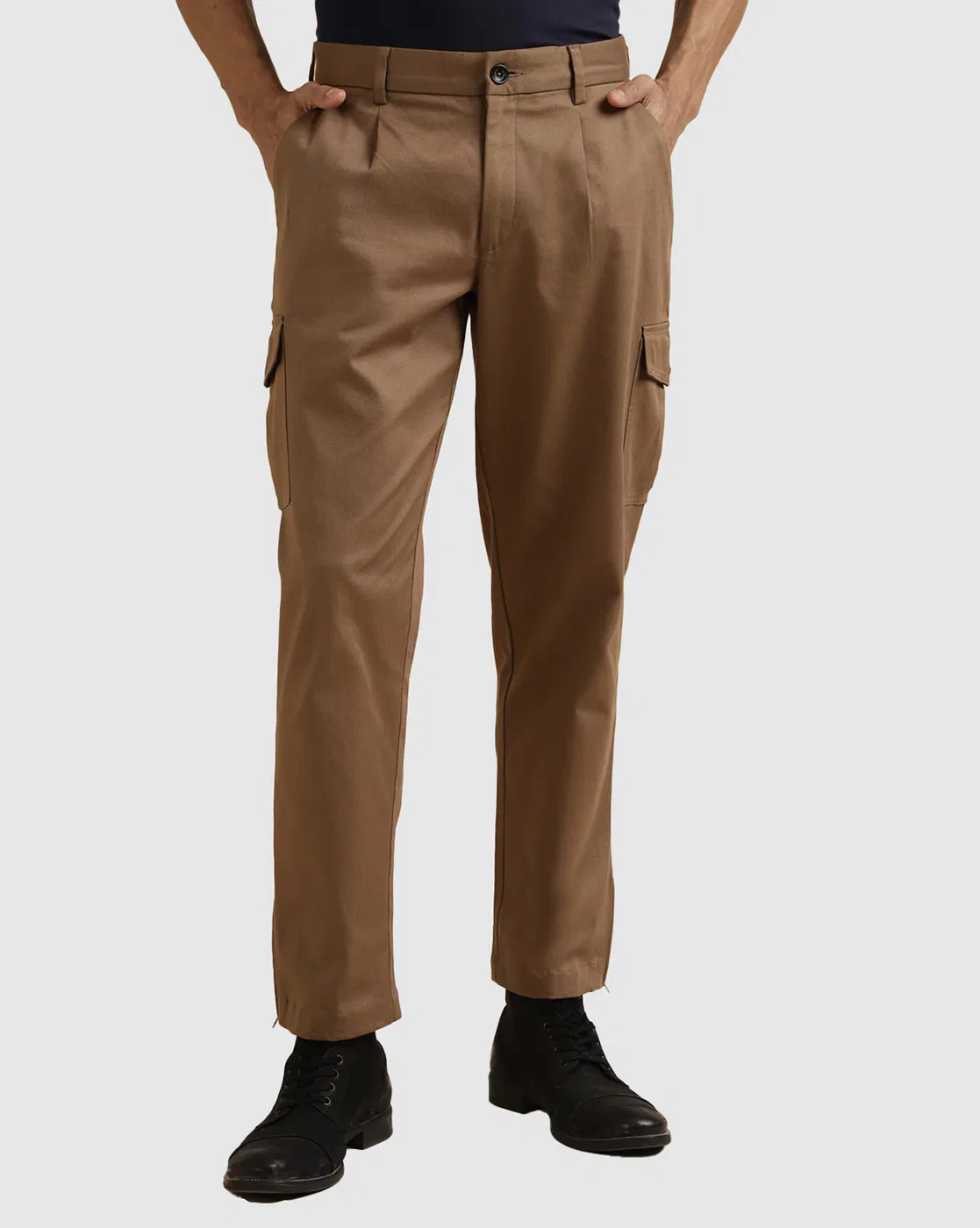 Andamen Men Flat-Front Relaxed Fit Cargo Pants