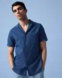 Andamen Men Resort Collar Textured Classic Shirt – image 1