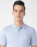 Boss Interlock Cotton Mesh Logo Slim Fit Polo T-Shirt – image 4