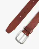 Boss Italian Leather Belt with Embossed Monograms – image 2