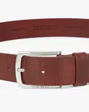 Boss Italian Leather Belt with Embossed Monograms – image 3