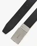 Boss Reversible Leather Belt with Embossed Buckle – image 2