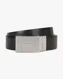 Boss Reversible Leather Belt with Embossed Buckle – image 1