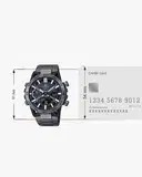 Casio Men ED565 EDifice ECB-2000DC-1ADF Black Ana-Digi Dial Gray Ip Stainless Steel Band Watch – image 6