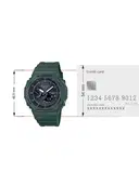 Casio Men G1244 G-Shock GA-B2100-3ADR Green Analog-Digital Dial Green Resin Strap Watch – image 6