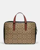 Coach Graham Slim Brief In Colorblock Signature Canvas – image 4