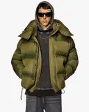 Diesel Puffer Jacket with Monogram Motif – image 1