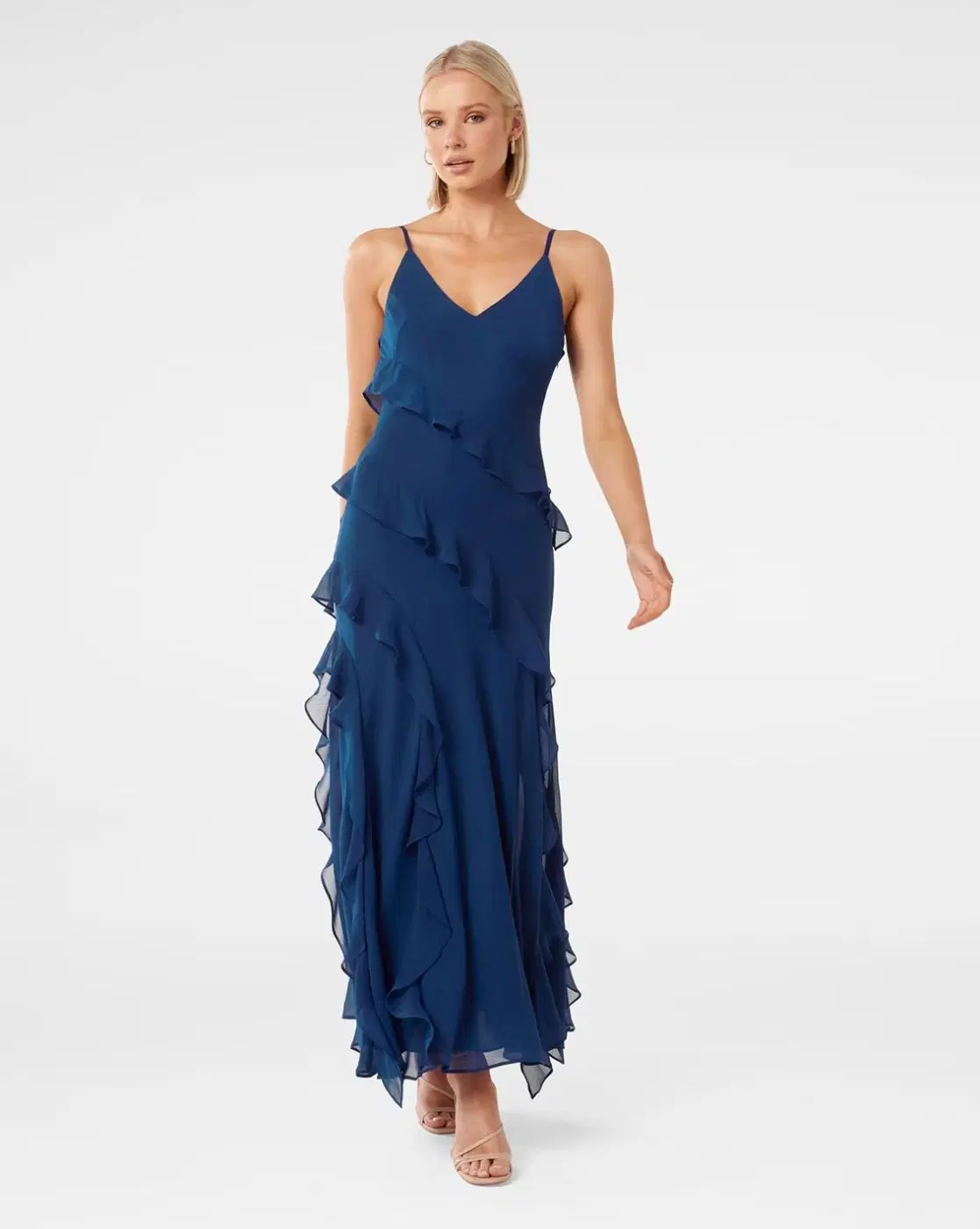 Forever New Women V-Neck Gown Dress