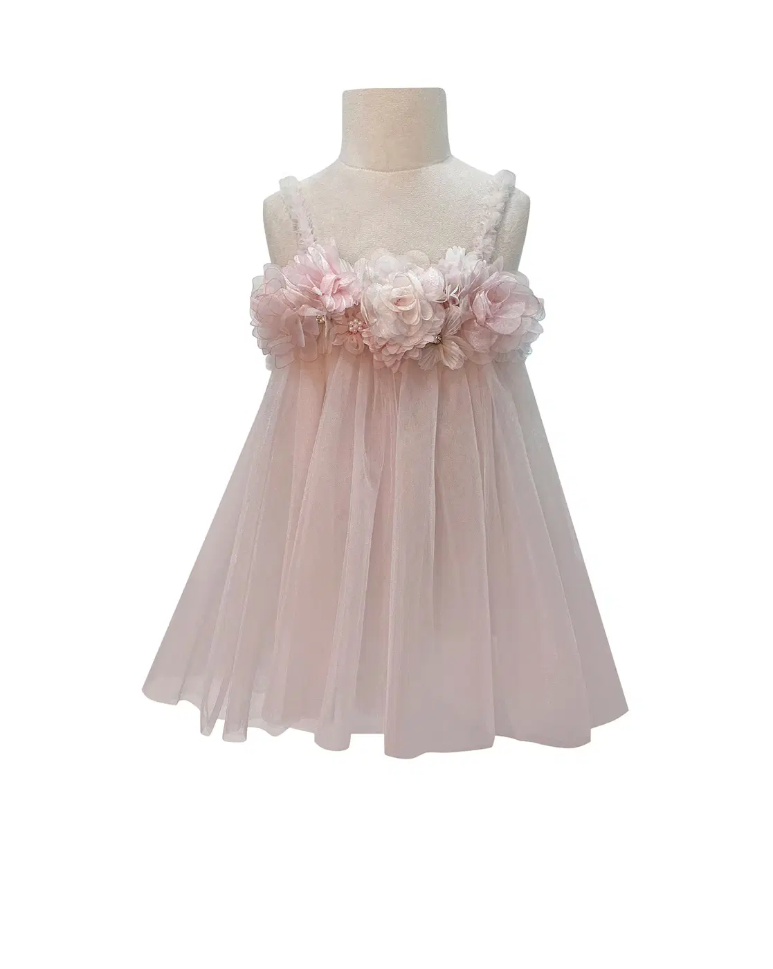 Jasmine And Alaia Embellished Tutu Dress with Floral Accents