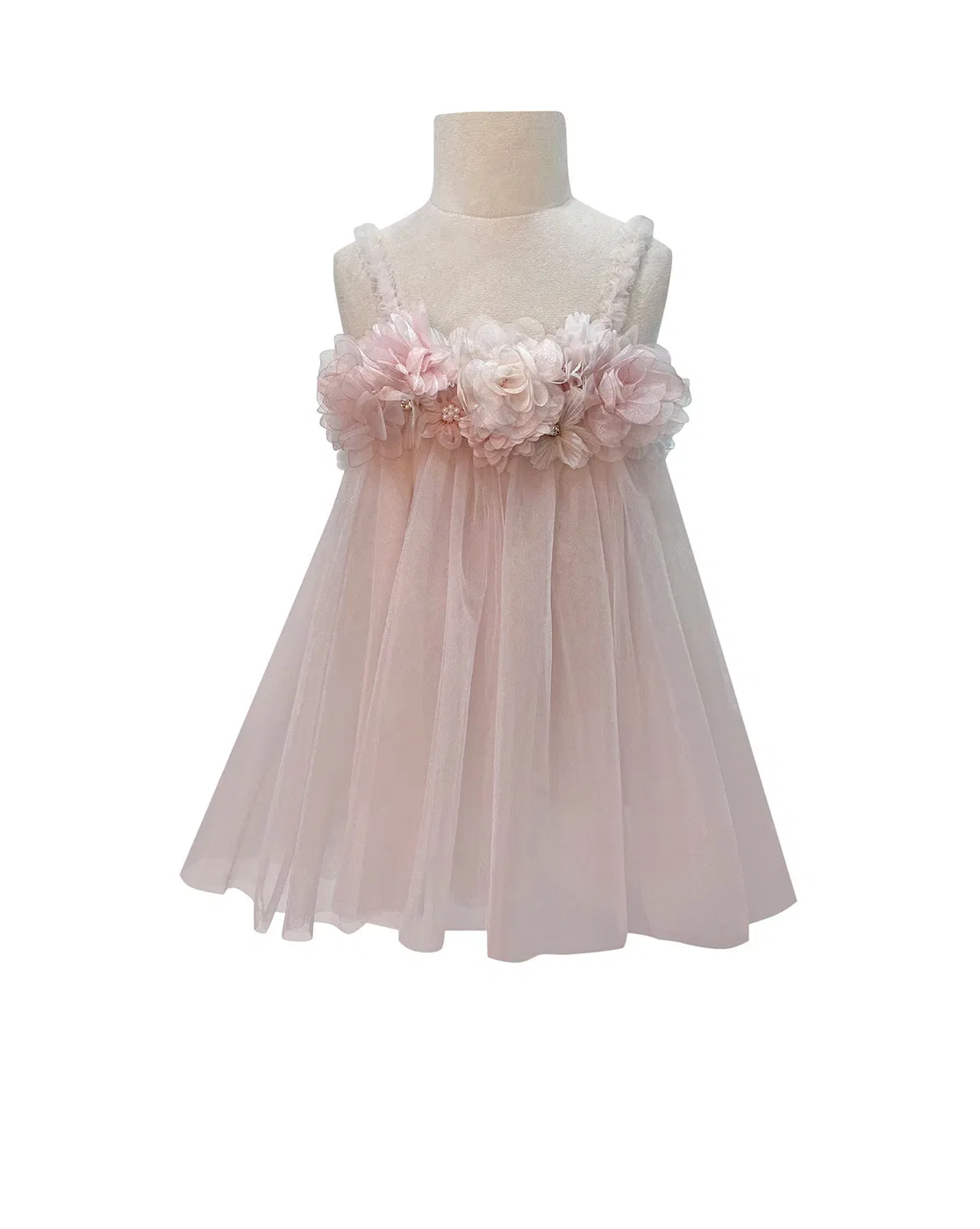 Jasmine And Alaia Embellished Tutu Dress with Floral Accents