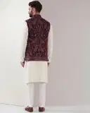 Kasbah Slim Fit Nehru Jacket with Pockets – image 2