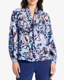 Kate Spade Autumn Paisley Tie-Neck Shirt – image 4