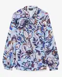 Kate Spade Autumn Paisley Tie-Neck Shirt – image 6