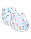 Masilo Pack of 2 Graphic Printed Bib-Burp Wash Clothes – image 1