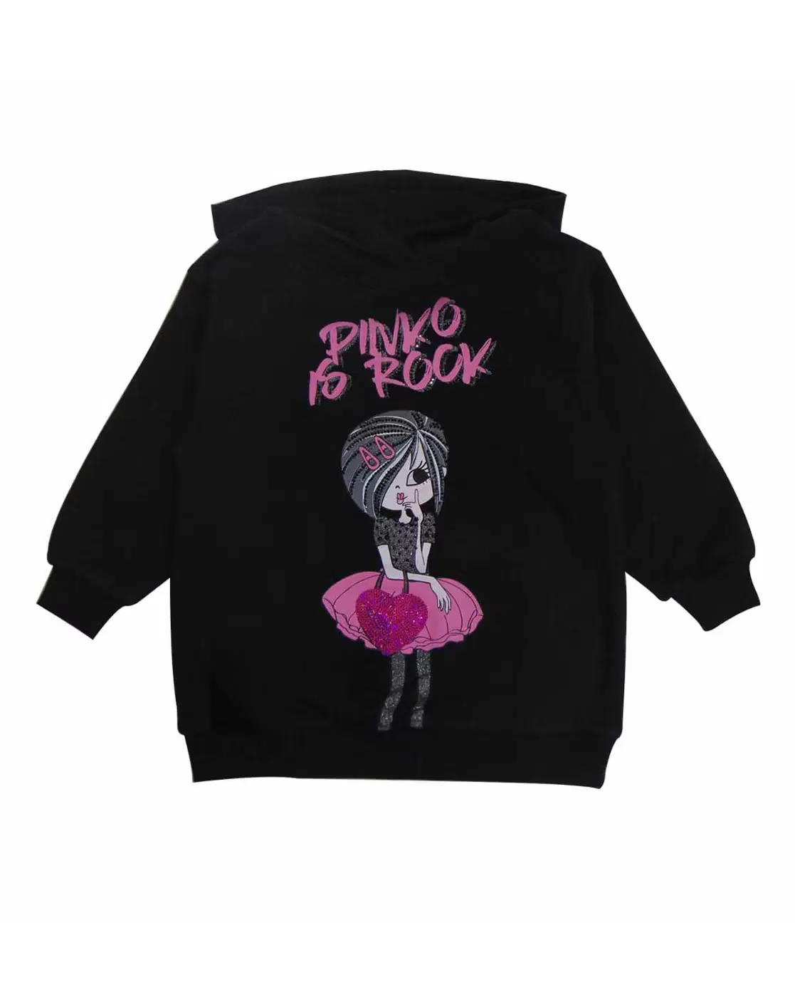 Pinko Typographic Print Hooded Sweatshirt