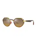 Ray-Ban Men Polarised Round Sunglasses-0RB3703M – image 2