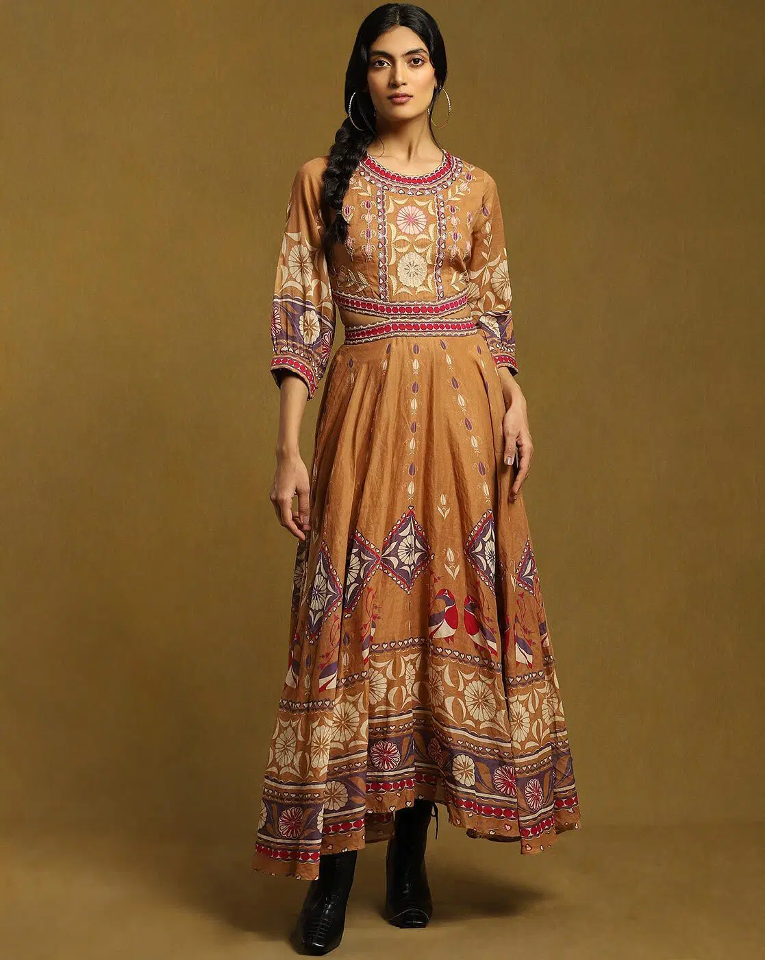 Ritu Kumar Floral Print A-Line Dress