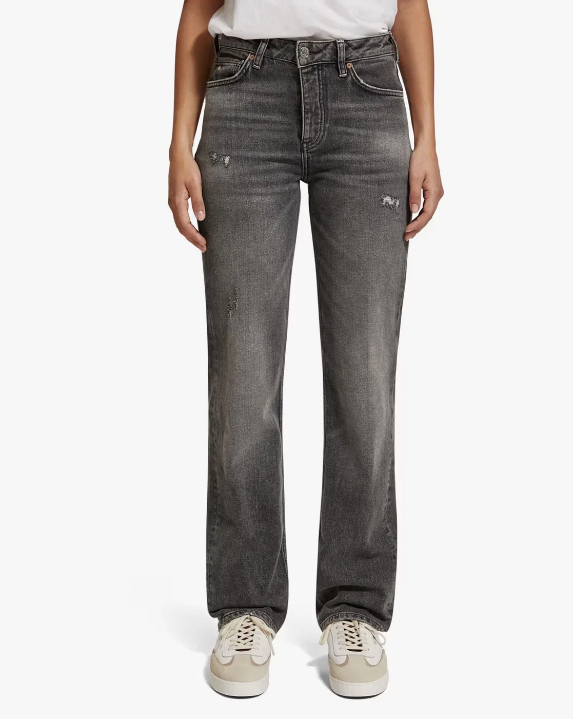 Scotch & Soda The Sky Plus High-Rise Straight Jeans