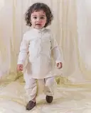Tiber Taber Boys Striped Kurta Dhoti Set – image 1