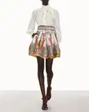 Zimmermann Cosmic Printed Skirt with Belt – image 1